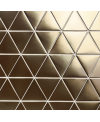 Carrelage triangle doré brillant 18x15.90cm, natriangle or et bleu