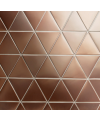 Carrelage triangle bronze brillant 18x15.90cm, natriangle bronze