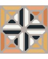 Carrelage décor imitation carreau ciment coloré design 20x20cm rectifié, santafun summer2, R10