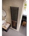 Sèche-serviette radiateur électrique design salle de bain vertical contemporain Antpieno noir mat