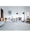 carrelage effet terrazzo et granito mat, chambre, 60x60 cm rectifié, marmette jeans