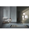 Sèche-serviette radiateur électrique design salle de bain contemporain AntV8 noir mat