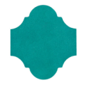 Carrelage bleu turquoise brillant, triangle, hexagonal, ou provençal, en grès cérame émaillé natmare genova