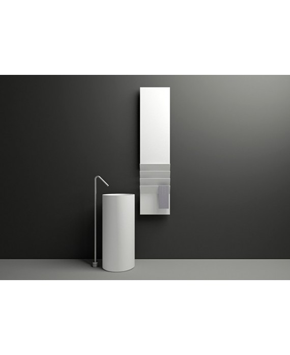Sèche-serviette radiateur eau chaude vertical contemporain design AntflapsB 171x35cm de couleur
