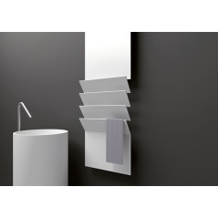 Sèche-serviette radiateur eau chaude contemporain vertical design AntflapsB 201x35cm de couleur