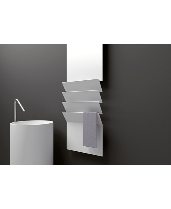 Sèche-serviette radiateur eau chaude contemporain vertical design AntflapsB 201x35cm de couleur