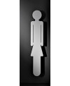 Sèche-serviette radiateur eau chaude design Antoreste silhouette homme blanc mat 172x34cm