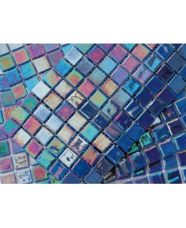 emaux de verre piscine mosaique salle de bain acquaris cobalto 2.5x2.5 cm