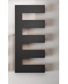 sèche-serviette radiateur eau chaude design, Antpetine gauche noir mat 122.5x55cm