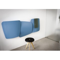 Sèche-serviette radiateur eau chaude design Antscudi bleu mat 72x173cm