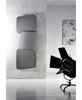 Sèche-serviette radiateur eau chaude design contemporain Antscudi V vertical gris mat 72x173cm