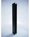 Sèche-serviette radiateur eau chaude contemporain design noir mat 170x14.1cm anttower