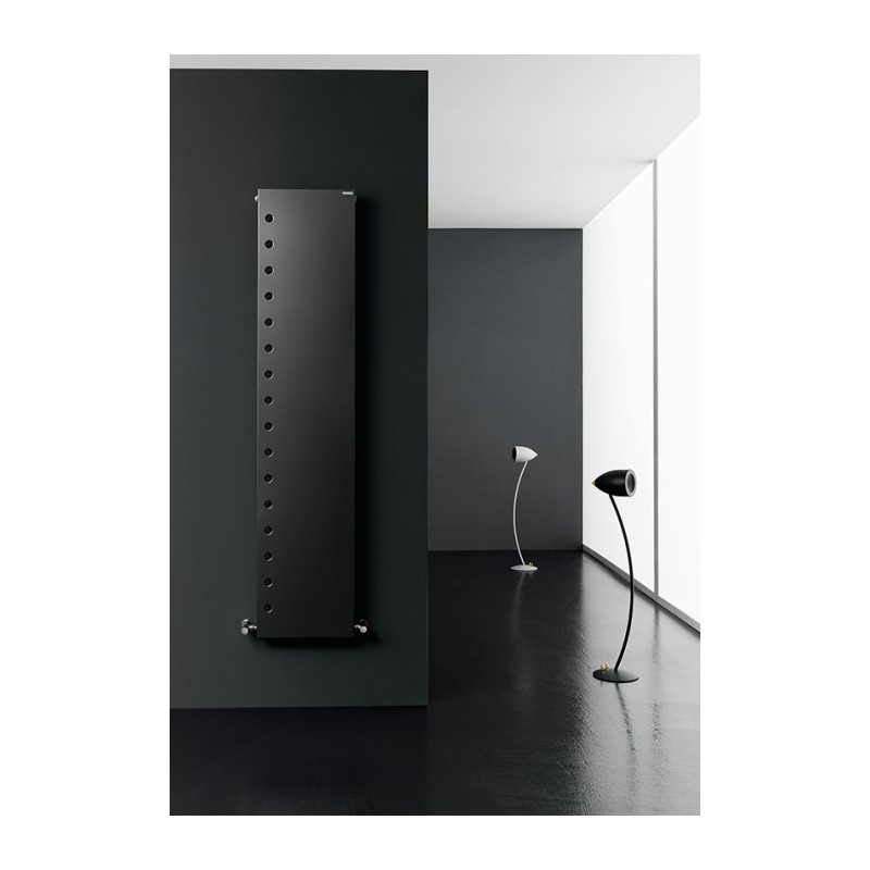 Sèche-serviette radiateur contemporain vertical design eau chaude noir mat antflat VS