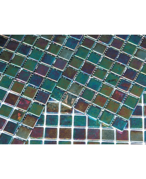 emaux de verre piscine mosaique salle de bain acquaris sahe 2.5x2.5 cm