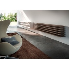 Radiateur eau chaude horizontal moderne design marron mat antTTO