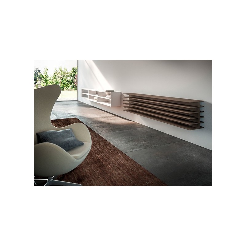 Radiateur eau chaude horizontal moderne design marron mat antTTO