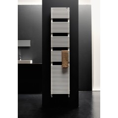 Sèche-serviette radiateur eau chaude design Anttrimbath blanc brillant