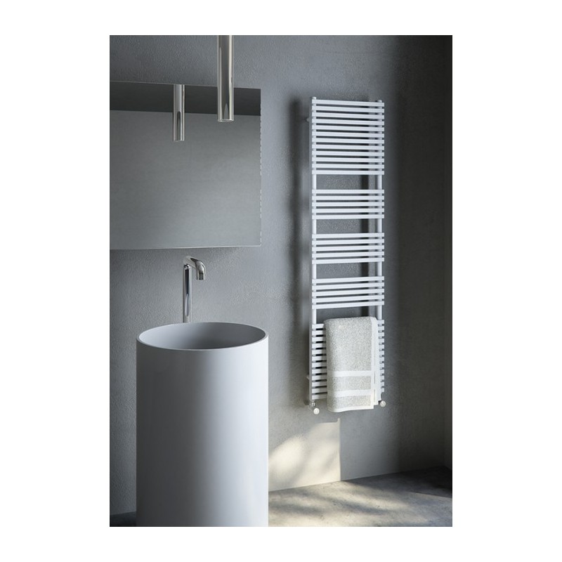 Sèche-serviette radiateur eau chaude design Anth20bath blanc brillant