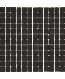 Emaux de verre mat noir piscine mosaique salle de bain urban ferro 2.5x2.5x0.4cm