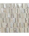 Mosaique salle de bain, crédence cuisine pierre métal et verre mosasi beige 30x31.5 cm