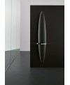 Sèche-serviette radiateur électrique design contemporain Antblade V vertical de couleur avec porte serviette chromé