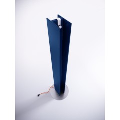 Sèche-serviette radiateur électrique bleu foncé mat salle de bain contemporain 170x14.1cm anttower