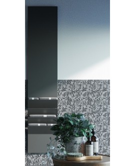 Sèche-serviette radiateur électrique design contemporain salle de bain AntxflapsB 171x35cm de couleur
