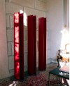 Sèche-serviette radiateur électrique rouge vif mat salle de bain contemporain 170x14.1cm anttower