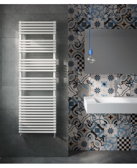 Sèche-serviette radiateur électrique design salle de bain contemporain AntBD25S 152x40cm 700w