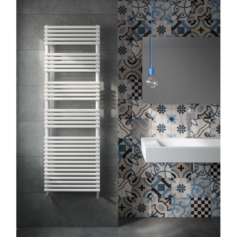 Sèche-serviette radiateur électrique design salle de bain contemporain AntBD25S 152x40cm 700w