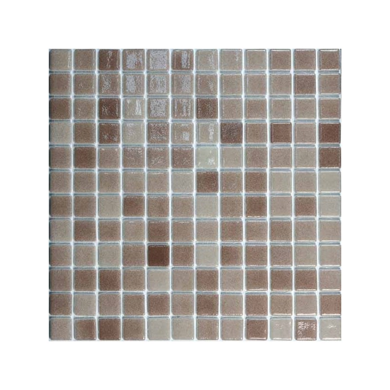 Emaux de verre brun nuancé piscine mosaique salle de bain mosbr-5002 2.5x2.5 cm