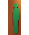 Sèche-serviette radiateur électrique design contemporain Antoreste silhouette homme vert clair mat 172x34cm