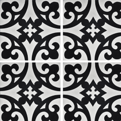 Carrelage ciment décor style ancien SH5002-10 20x20cm