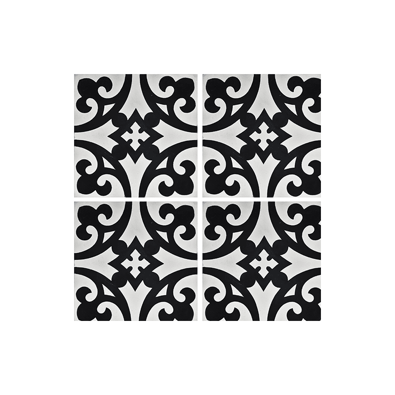 Carrelage ciment décor style ancien SH5002-10 20x20cm