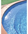 Emaux de verre piscine mosaique salle de bain bleu effet métal acquaris celeste 2.5x2.5 cm
