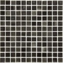 Emaux de verre piscine noir nuancé mosaique salle de bain mosbr-9001 2.5x2.5x0.4cm sur trame.