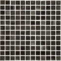 Emaux de verre piscine noir nuancé mosaique salle de bain mosbr-9001 2.5x2.5x0.4cm sur trame.