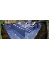 Emaux de verre bleu aspect métal piscine mosaique salle de bain acquaris narciso 2.5x2.5 cm