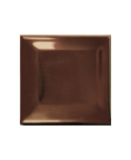 Carrelage métro D métal bronze 7.5x7.5cm