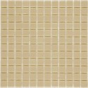 Emaux de verre beige salle de bain mosaique piscine crédence cuisine mosmc-502 2.5x2.5cm sur trame.