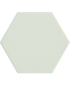Carrelage hexagonal, petite tomette vert clair mat , 11.6x10.1cm equipmatika mint