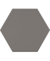 Carrelage hexagonal, petite tomette gris mat , 11.6x10.1cm equipmatika naval grey