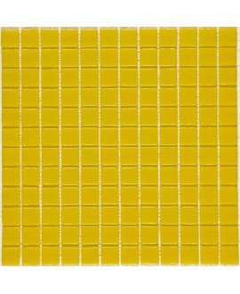 Emaux de verre jaune piscine crédence cuisine mosaique salle de bain mosmc-701 2.5x2.5cm sur trame.