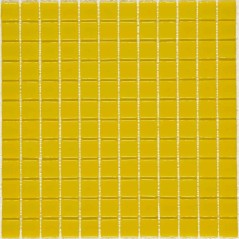 Emaux de verre jaune piscine crédence cuisine mosaique salle de bain mosmc-701 2.5x2.5cm sur trame.