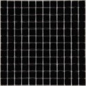 Emaux de verre noir piscine mosaique salle de bain crédence cuisine mosmc-901 2.5x2.5cm sur trame.