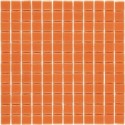 Emaux de verre salle de bain orange mosaique piscine mosmc-702 2.5x2.5cm sur trame.