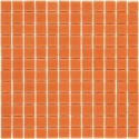 Emaux de verre salle de bain orange mosaique piscine mosmc-702 2.5x2.5cm sur trame.