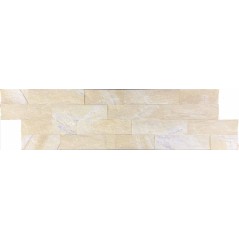 parement en pierre MO fachaleta quartz arena 15x55x2cm