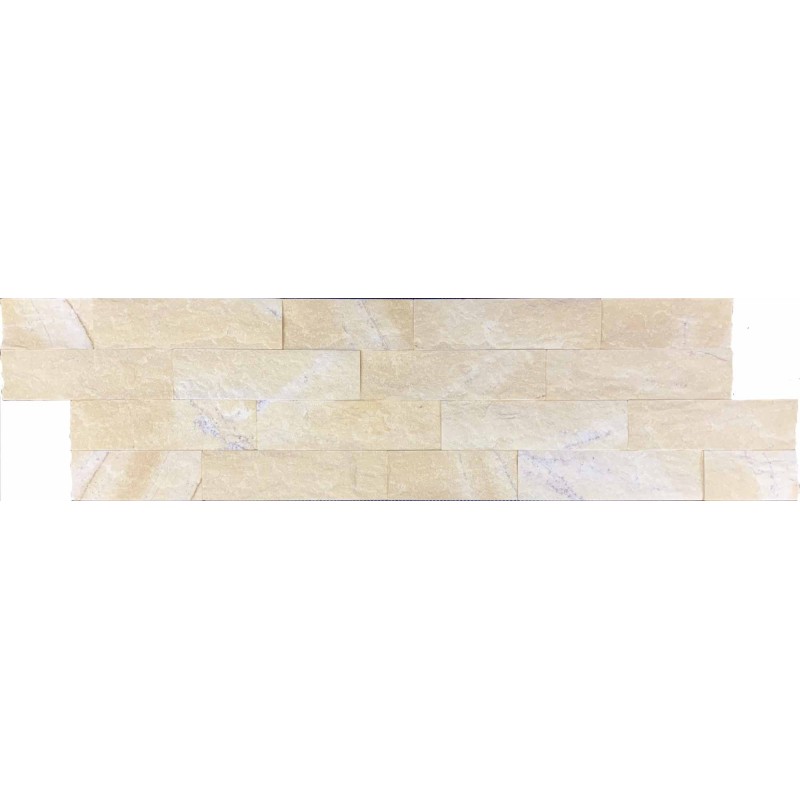 parement en pierre MO fachaleta quartz arena 15x55x2cm