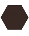 Carrelage hexagone tomette salle de bain realopal marron 28.5x33cm